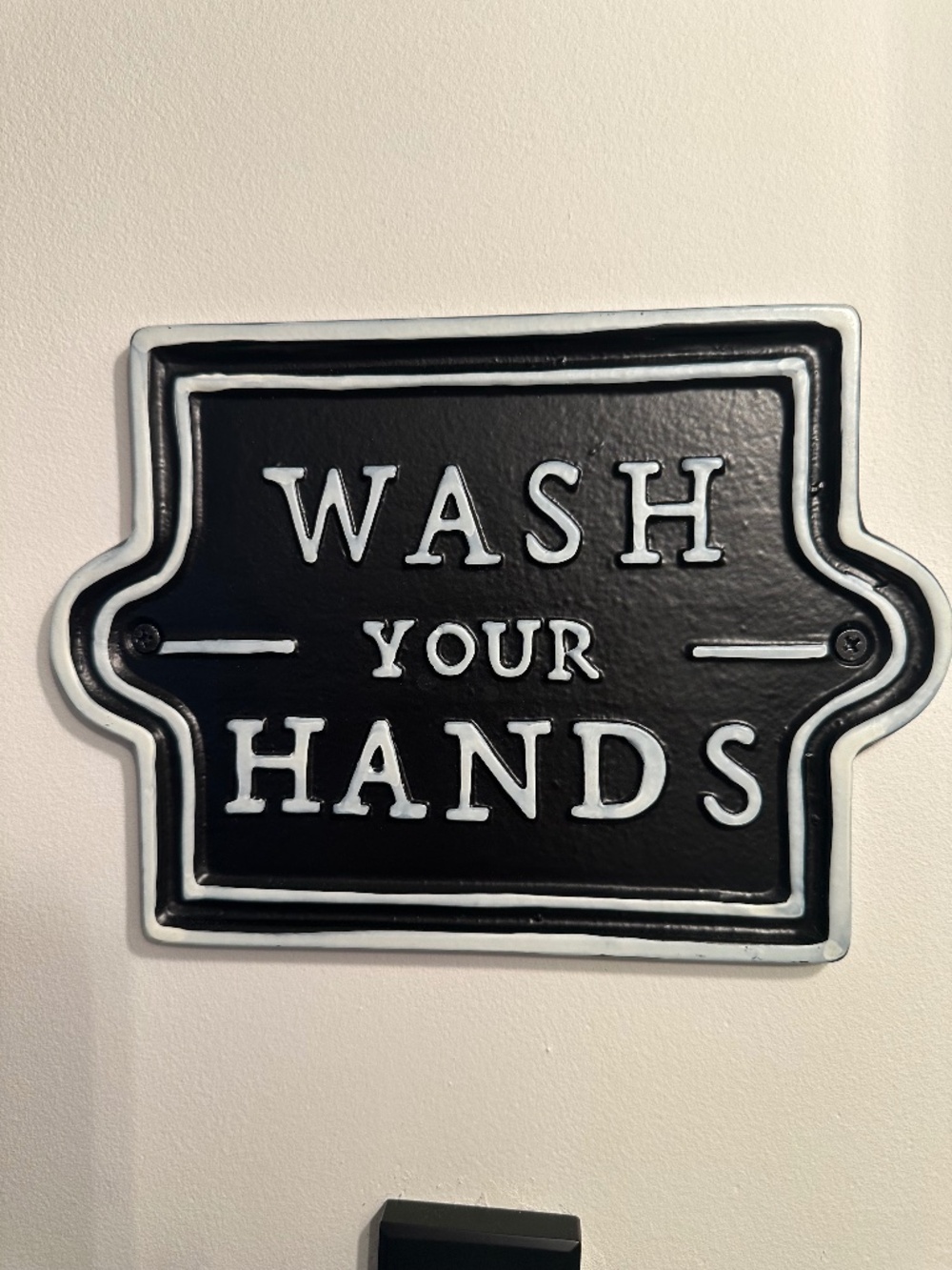 Hearth and Hand Metal Wash our Hands SIgn